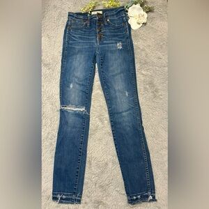 Madewell Curvy High-Rise Skinny Jeans: Drop Step-Hem